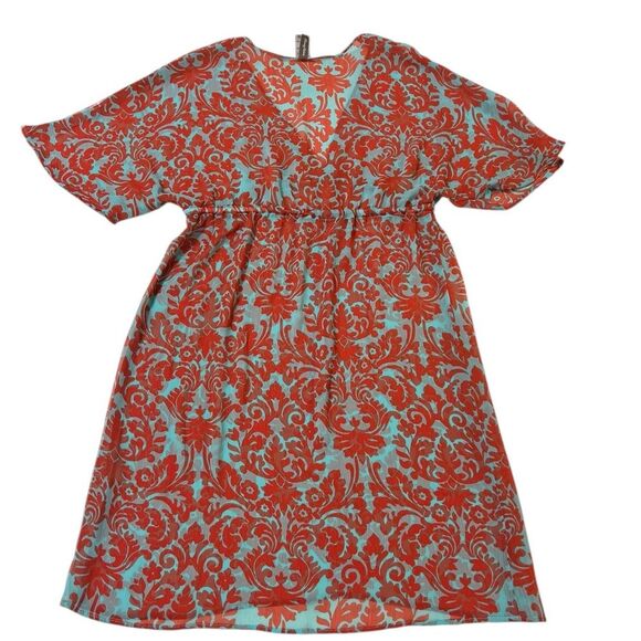 TOMMY BAHAMA Bathing Suit Vibrant Feminine Sheer Coverup Dress | Size L - Picture 3 of 8